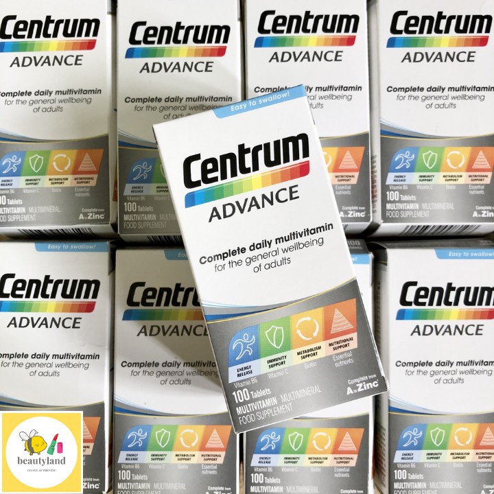 Vitamin Tổng Hợp Cho Người Dưới 50 Tuổi Centrum Advance For Adults 100 viên