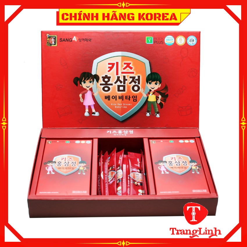 Hồng sâm baby SangA hàn quốc, hộp 30 gói - Nước sâm trẻ em chính hãng - tranglinhkorea