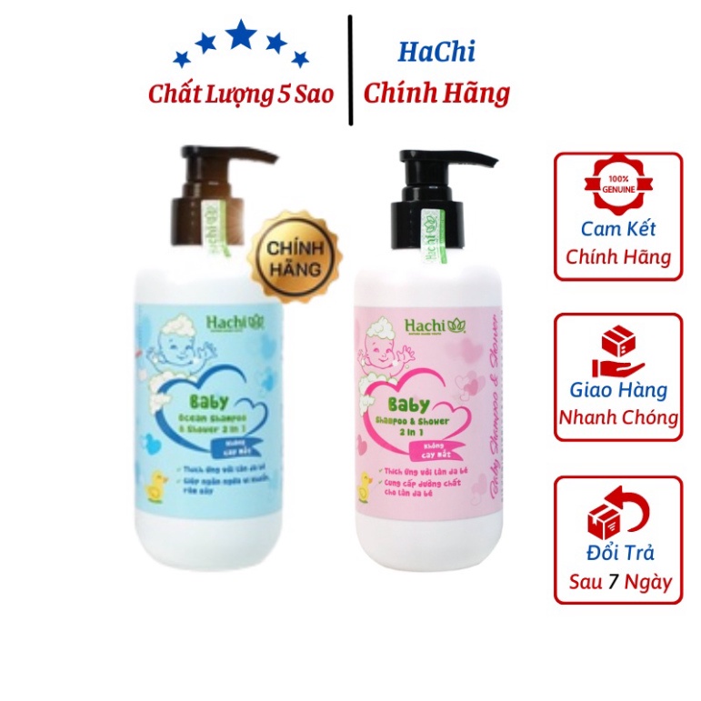 HACHI BABY 2IN1 - SỮA TẮM GỘI TOÀN THÂN CHO BÉ - CHAI MỚI 350ML  giúp ngăn ngừa và giảm thiểu một số chứng bệnh về da fr