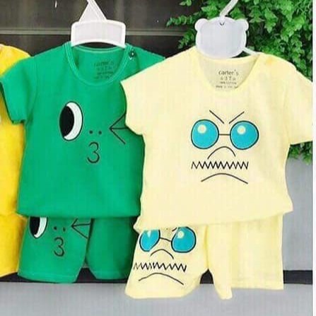 Set 5 bộ cộc tay cho bé trai bé gái 100% cotton cho bé từ sơ sinh 3kg-13kg