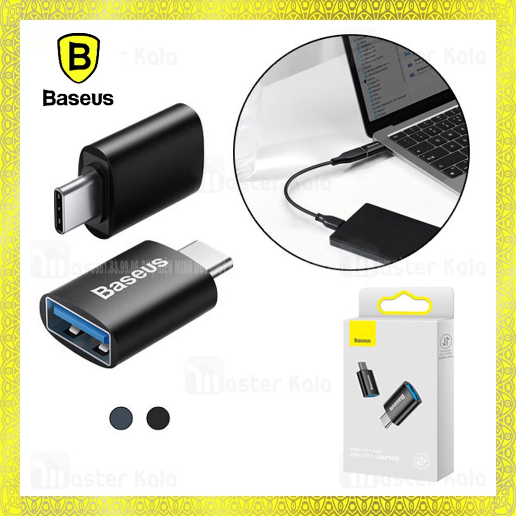Đầu chuyển OTG Type-C to USB 3.1 - 10Gbps Baseus Ingenuity Series Mini OTG Gen 2