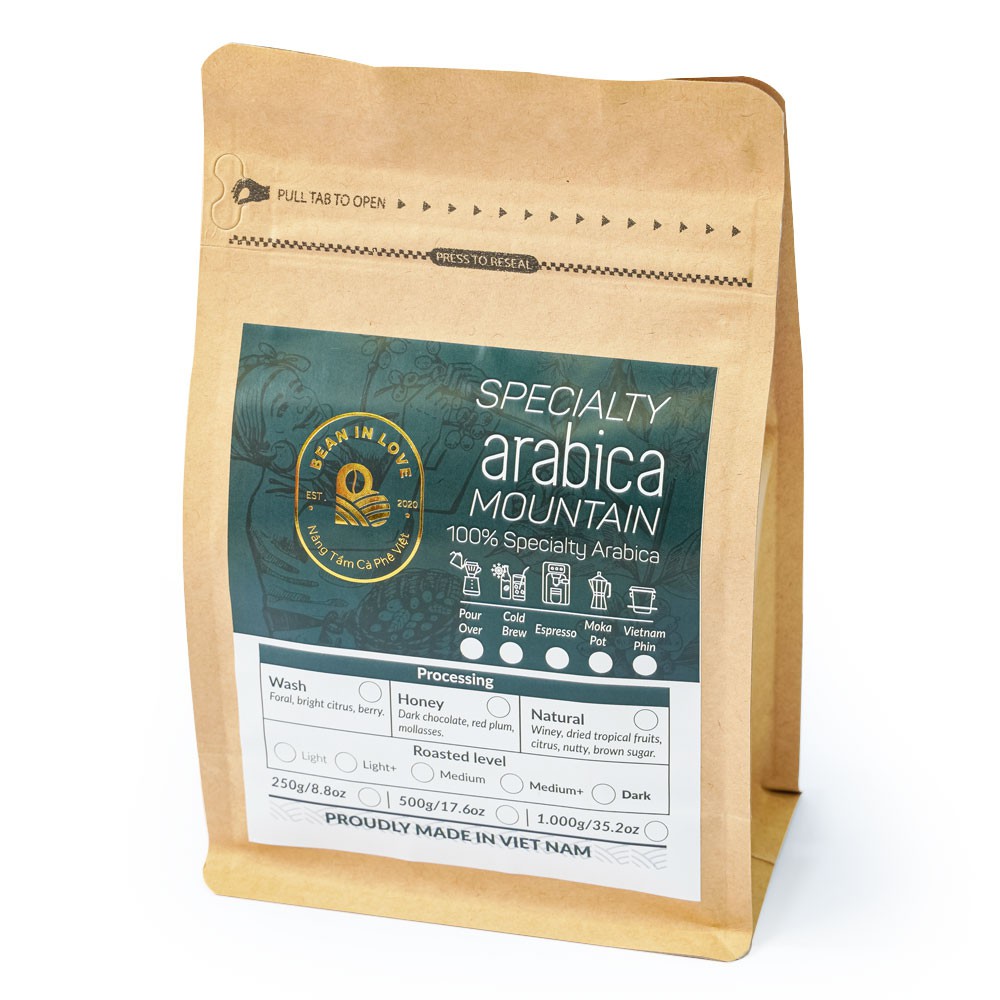 Cà Phê Đặc Sản Arabica Mountain 250gram - Bean In Love