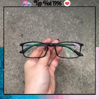 Kính thời trang gọng nhựa dẻo unisex đeo siêu hach tuổi ❤️ freeship❤️ gọng kính vuông thay được tròng