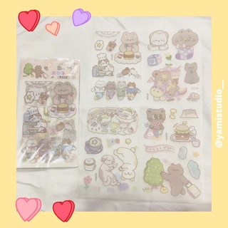 Set hình dán sticker decal 4 tấm