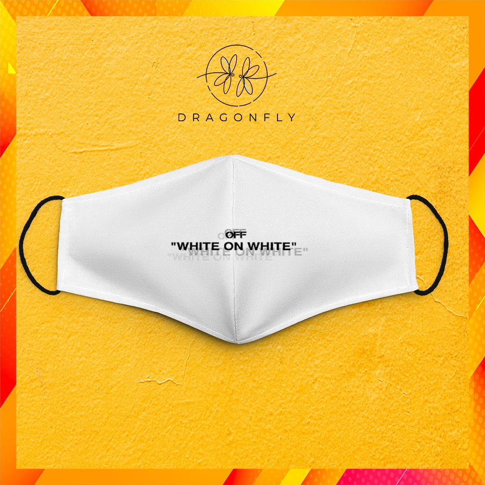 Khẩu Trang Vải Eco Mask O.f.f_W.h.i.t.e_ 56 DragonFly Dây Đeo Mềm Chuyên Dụng, Đeo Thoải Mái, Không Đau Tai, Thoáng Khí