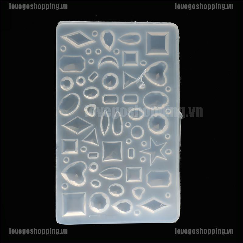 Khuôn Silicone Làm Trang Sức Hình Bán Nguyệt / Trái Tim / Giọt Nước