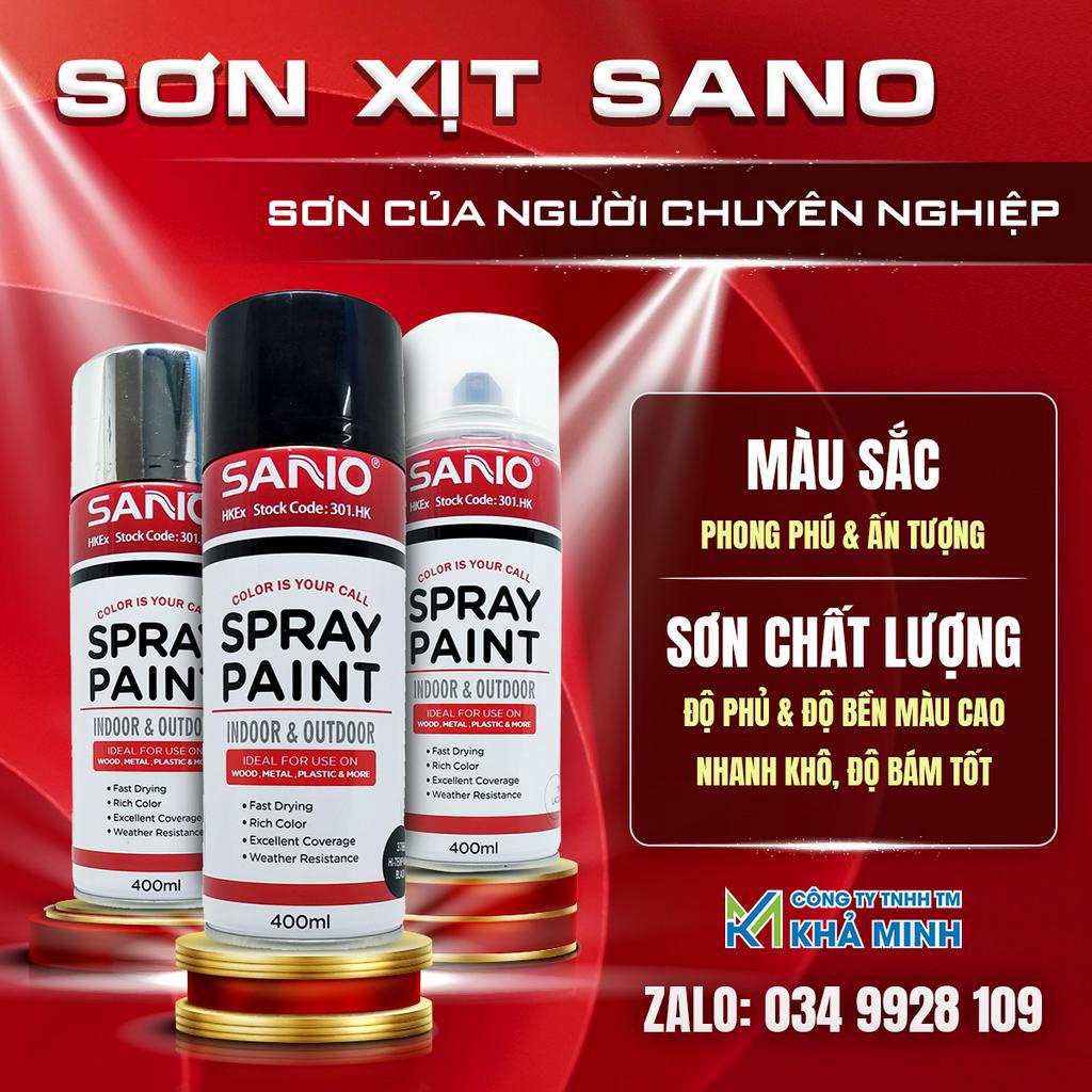 Sơn chống cháy chịu nhiệt lên tới 600 độ SANO 3788 chuyên dùng cho bô xe
