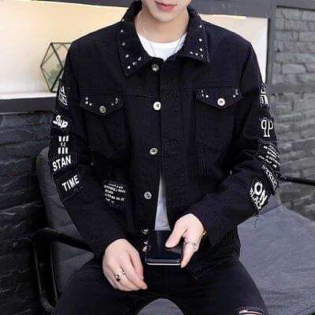 Áo khoác jean nam cao cấp kiểu dáng phong cách NP1241