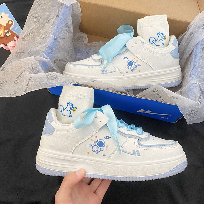 Giày sneakers IELGY thời trang ống thấp đế dày đáng yêu phong cách Hàn Quốc dễ phối đồ