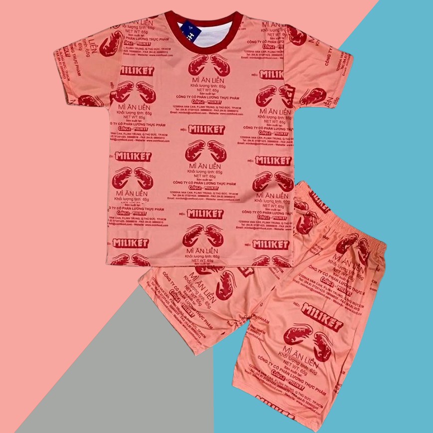 Bộ quần áo gia đình, bộ mì tôm 3 Miền thun lạnh | Bộ đồ nam Chin Su | BigBuy360 - bigbuy360.vn