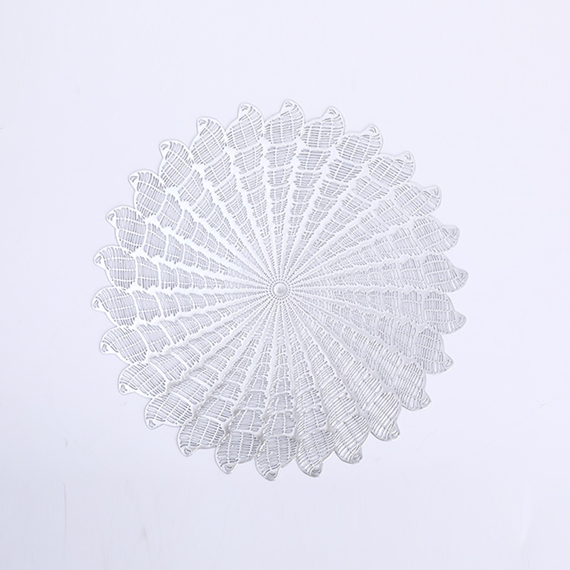 Tấm Lót Cách Nhiệt PVC, Miếng Lót Bàn Ăn Hình Tròn Sang Trọng 38cm - Maydecor