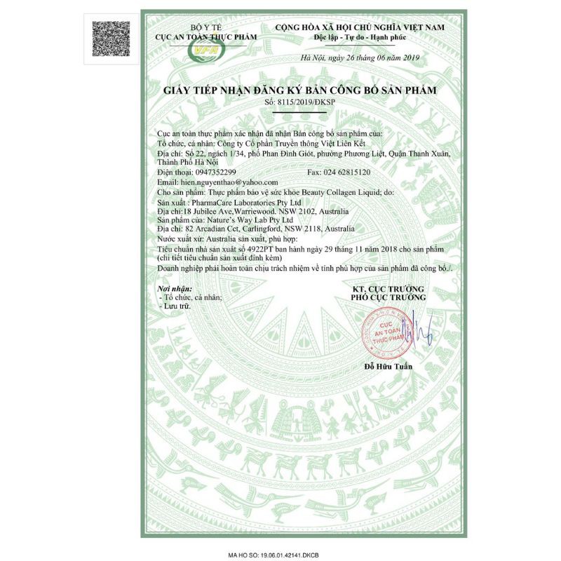 ĐỦ HILL- COLLAGEN DẠNG NƯỚC NATURES WAY BEAUTY COLLAGEN LIQUID 500ML