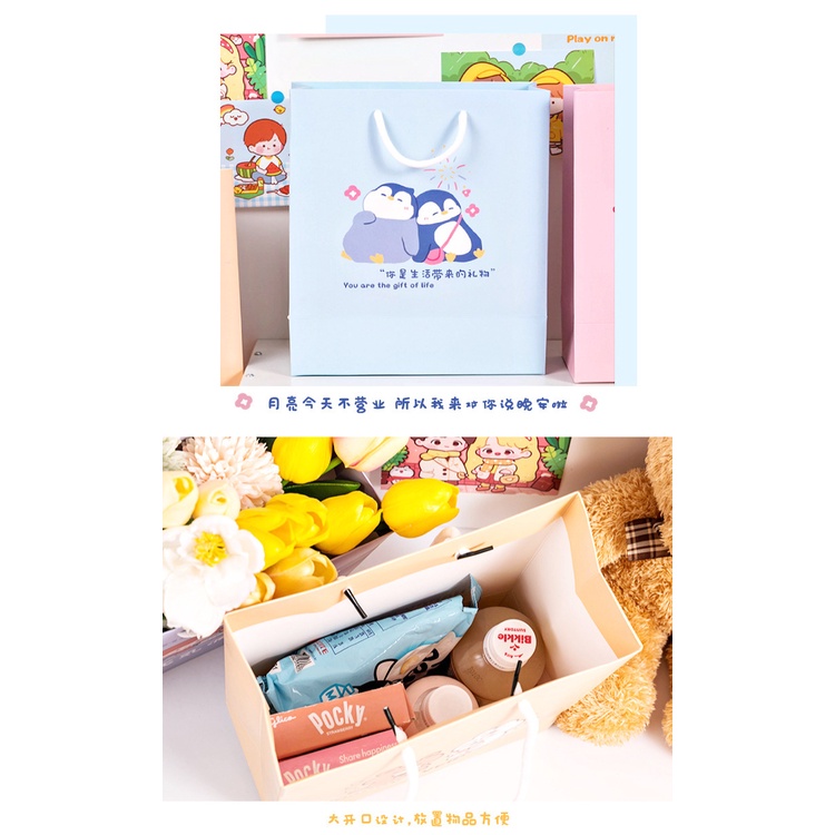 Sỉ set 4 túi giấy đựng quà cứng cáp chống thấm