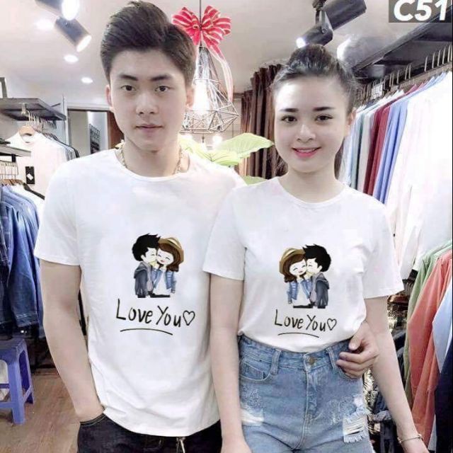 Áo đôi I Love you bao chất đẹp uy tín hàng đẹp