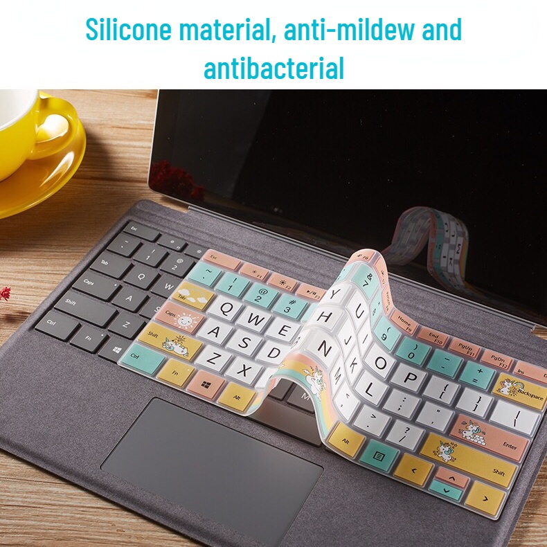 Miếng Dán Bảo Vệ Bàn Phím laptop microsoft surface pro 4 / 5 / 6 / 7 laptop 1 / 2 / 3 book 1 / 2 Bằng Silicon Mềm Chống Bụi