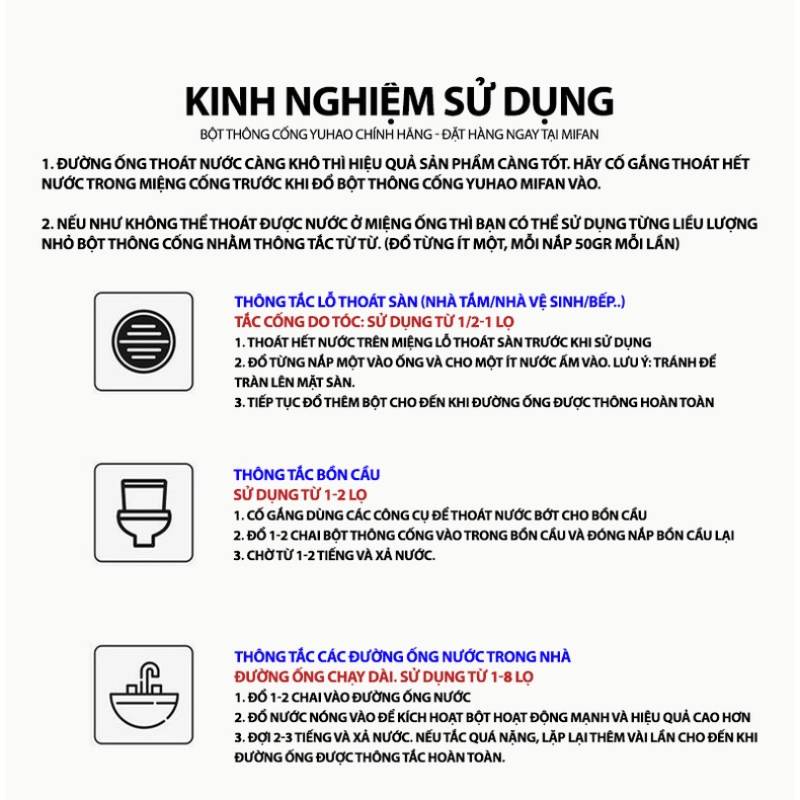 Bột thông tắc cống cực mạnh Thông tắc bồn cầu Đường Ống, Bồn Rửa Mặt Chính Hãng GALA HOME