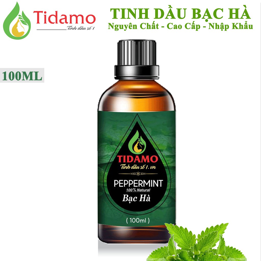 TINH DẦU BẠC HÀ 100ML Giúp Thư giản và Trị bệnh - Tinh Dầu Nguyên chất Nhập Khẩu USA