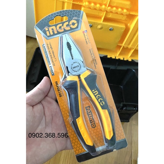Kìm răng 7 inch INGCO HCP08188 (dòng tiêu chuẩn) (290523)