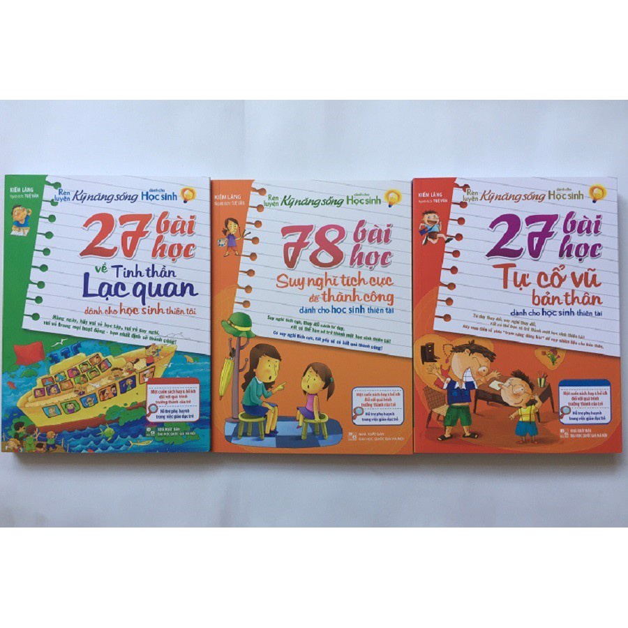 Sách Com3c: 27 Bài Học Về Tinh Thần Lạc Quan + 78 Bài Học Suy Nghĩ Tích Cực Để Thành Công + 27 Bài Học Tự Cổ Vũ Bản Thân