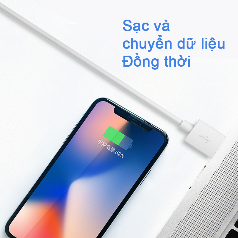 Cáp sạc nhanh an toàn bảo vệ cho Iphone 12 Pro Max 11x8 7 6 tiện dụng