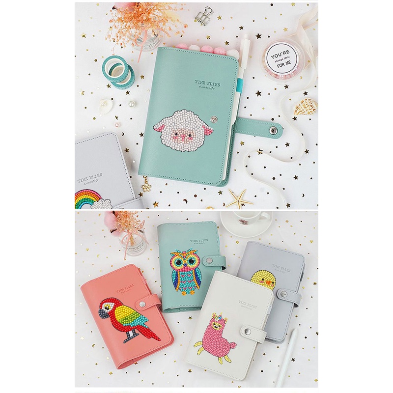 Set 12 hình dán sticker đính đá tự làm chủ đề công chúa, siêu nhân, động vật trang trí thủ công đáng yêu