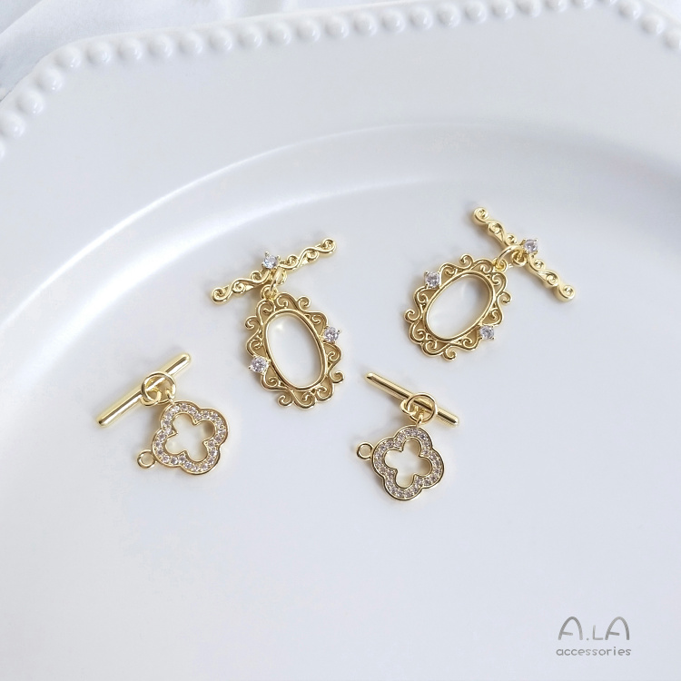 💖Đồ trang sức DIY💖Bộ Phụ Kiện Làm Trang Sức Thủ Công 14k Vàng 18k