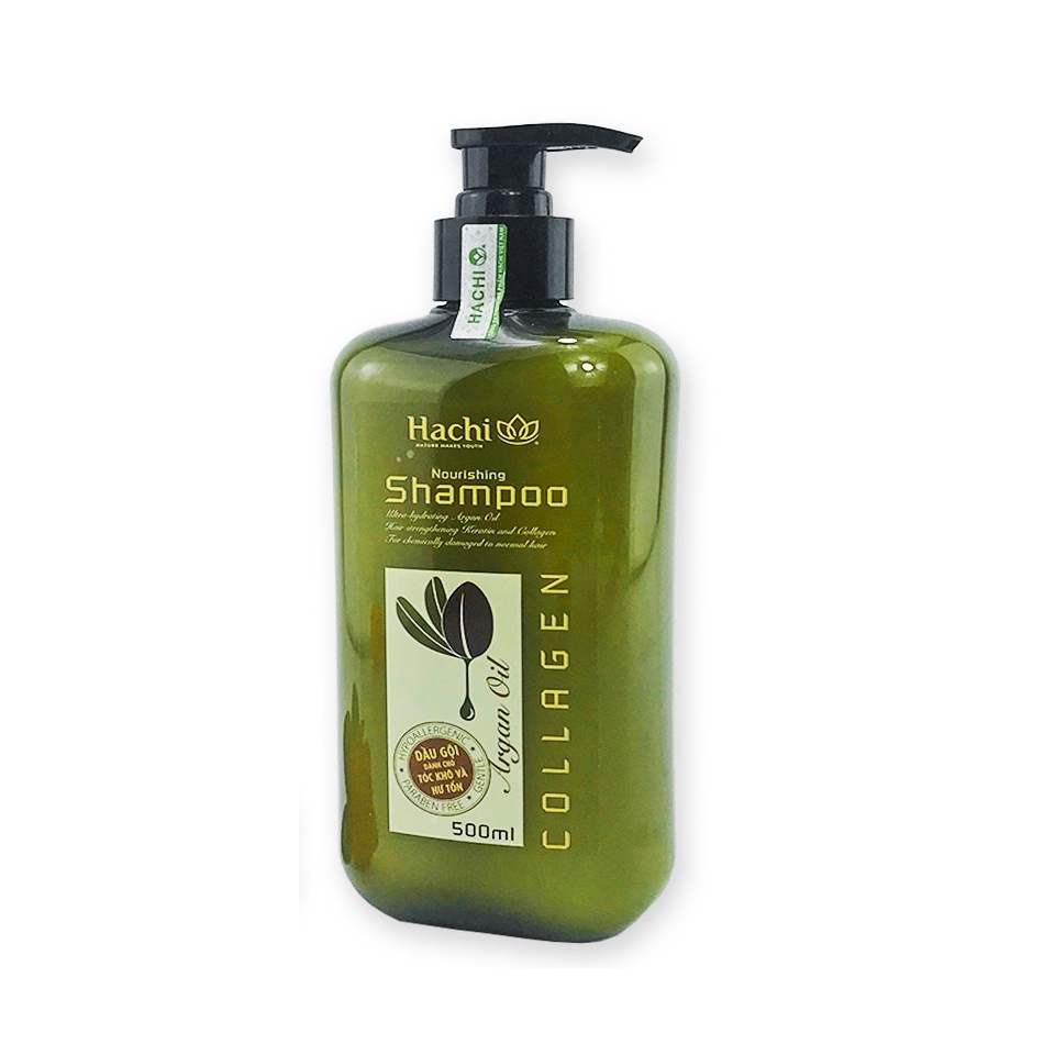 Dầu gội đầu ARGAN Hachi dành cho tóc hư tổn khô sơ [Chính Hãng]