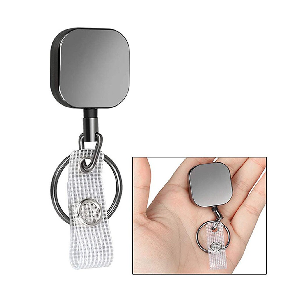 Dây Đeo Thẻ Id Bằng Kim Loại Có Thể Rút Gọn Tiện Lợi