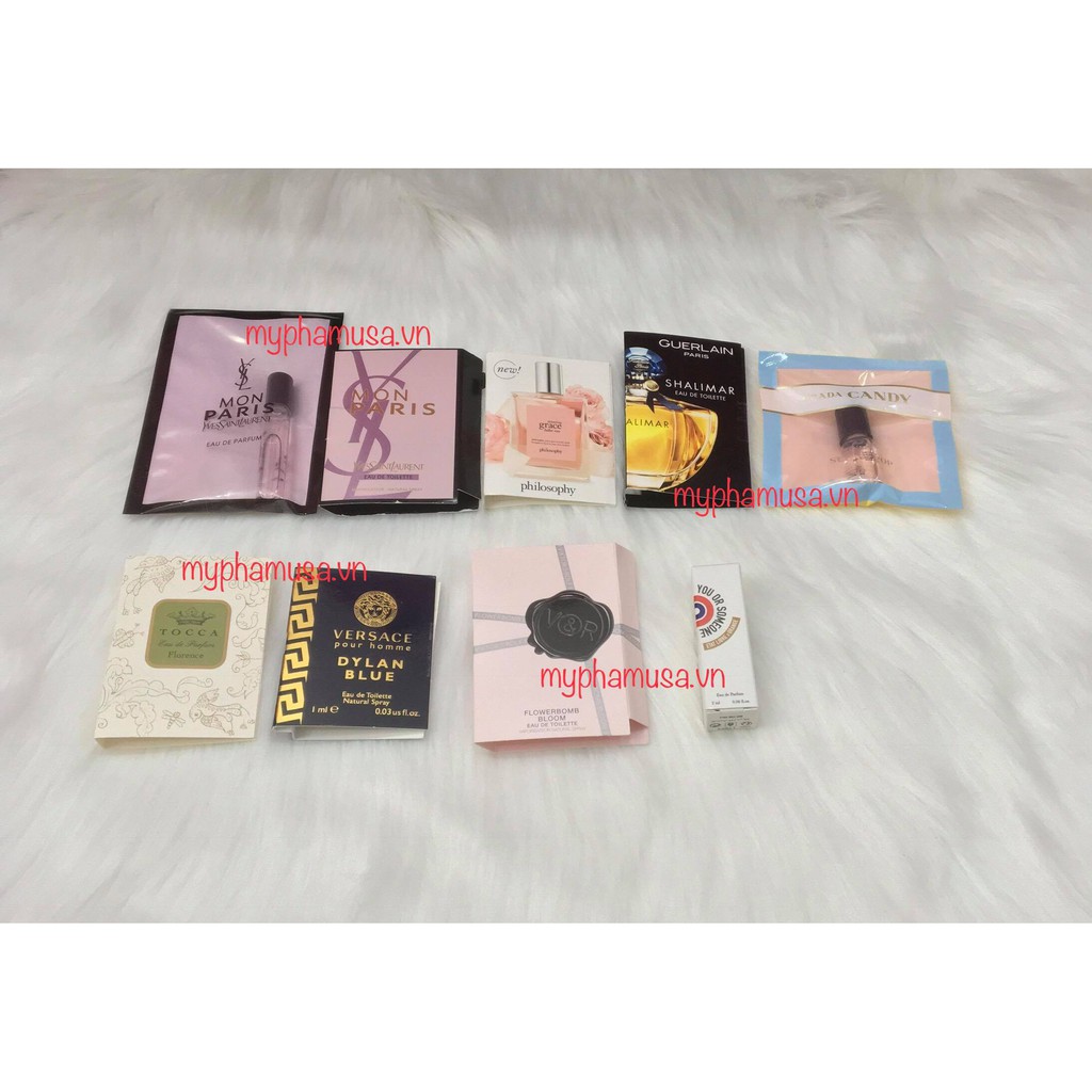 Vial – MẪU THỬ NƯỚC HOA Các Hãng Chlóe - YSL - Clean - ....