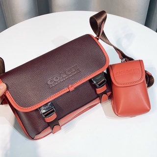 Túi Coach for men da bò nguyên chiếc