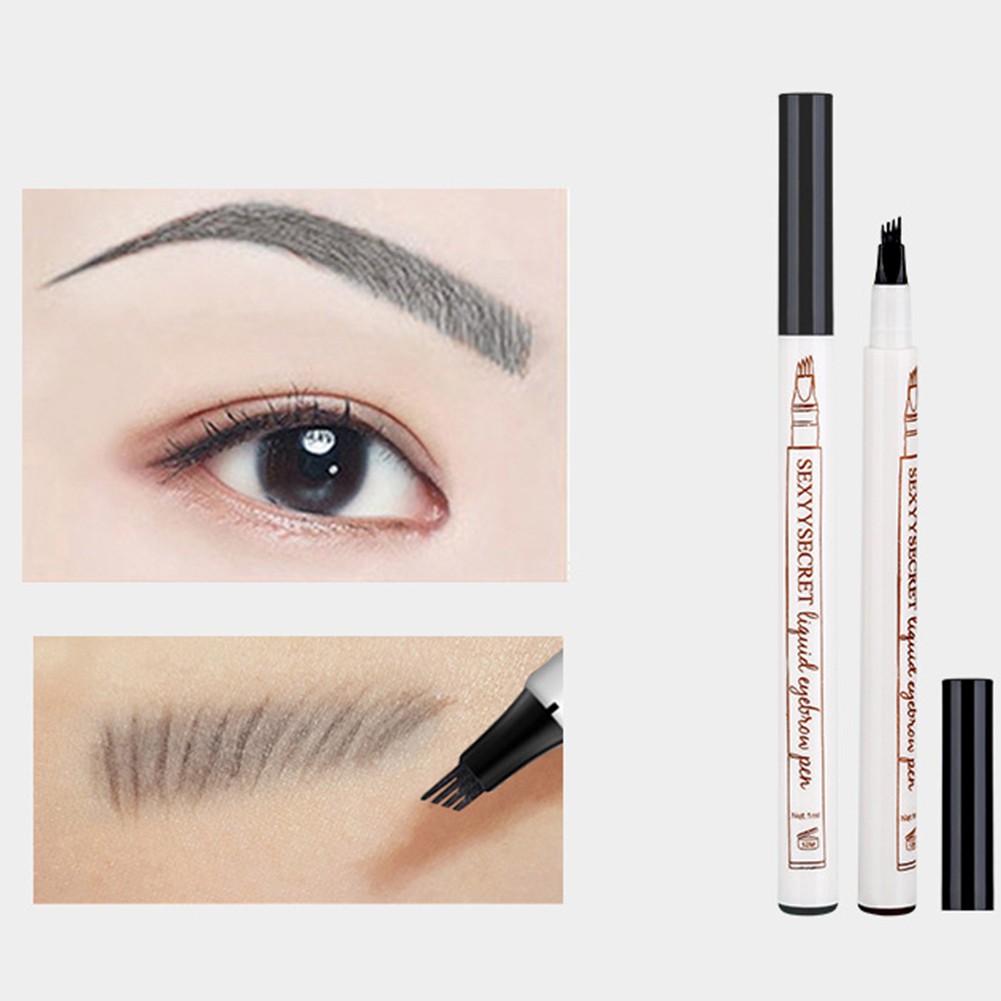 [Hàng mới về] Bút chì kẻ lông mày dạng lỏng ngòi 4 nhánh kháng nước lâu trôi