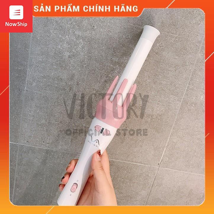 Máy Uốn Tóc Xoăn Sóng Nước Xoay Tự Động 360 Vivid&Vogue Chính Hãng - Máy Làm Tóc Đa Năng 3 in 1 Thông Minh - Cây Uốn Tóc