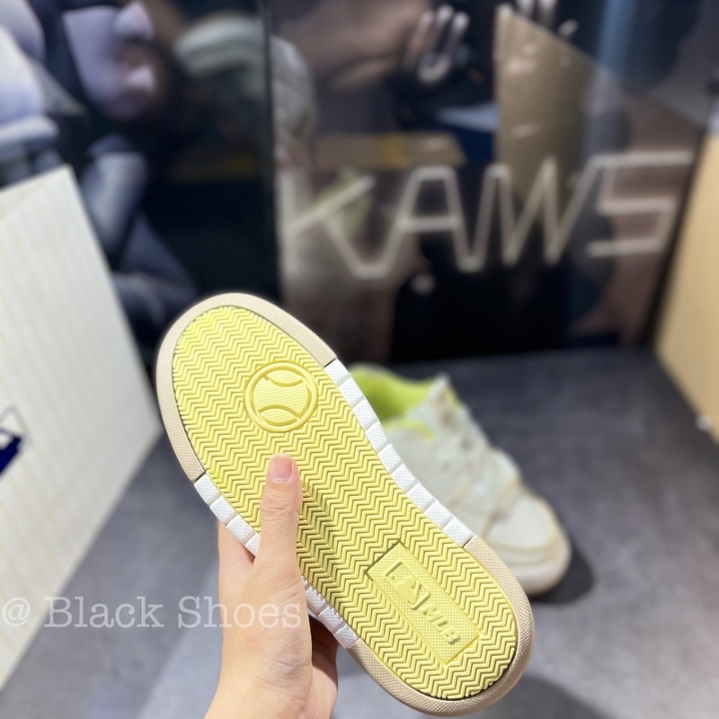 Giày MLB_Chunky Liner White Brow/ML_B Xanh Cốm