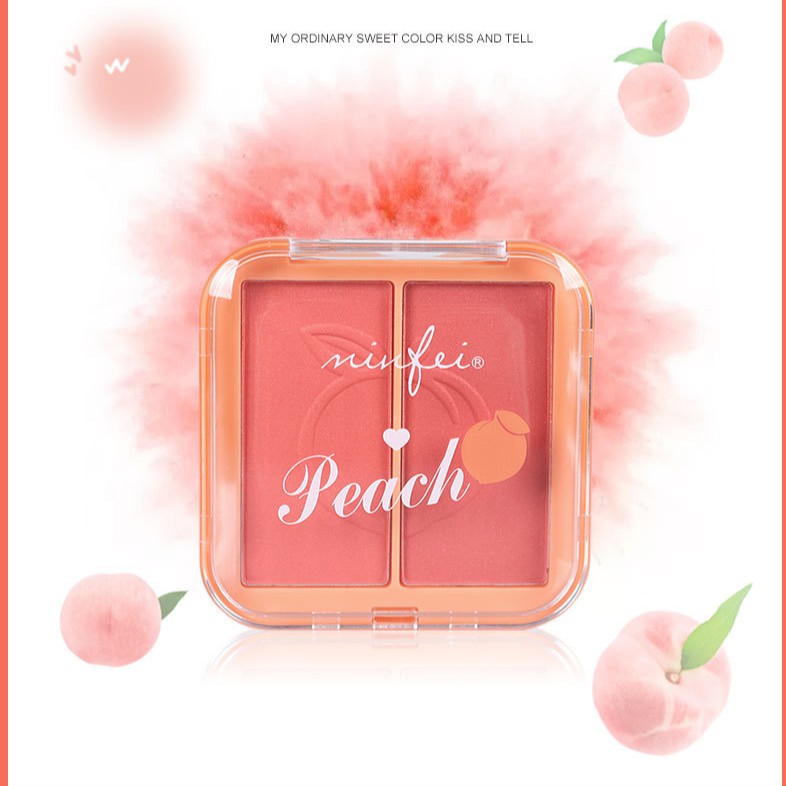 Phấn Má Hồng 2 Ngăn Minfei Peach Hàng Nội Địa Trung | Thế Giới Skin Care