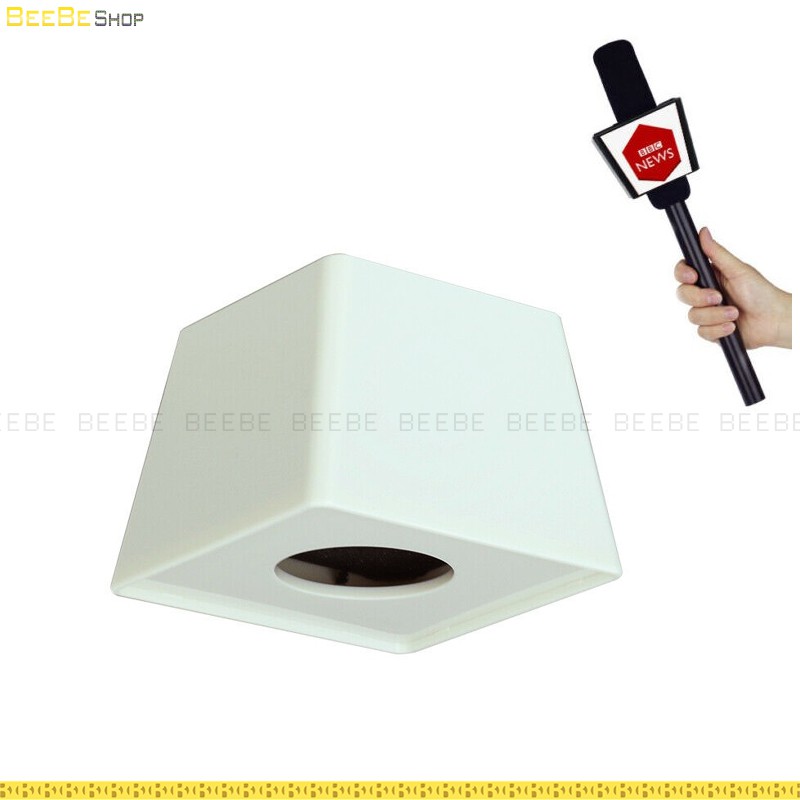 Gá Dán Logo Thương Hiệu Cho Micro Phỏng Vấn - Microphone Flag Box