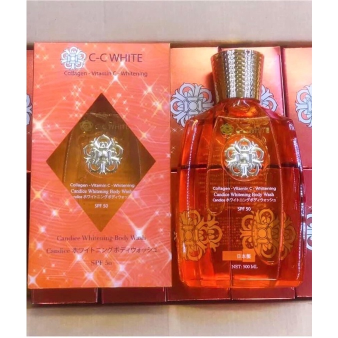 Sữa Tắm Nước hoa Trắng Da Có Chống Nắng CC White Whitening Body Wash SPF50 500ml của Nhật.