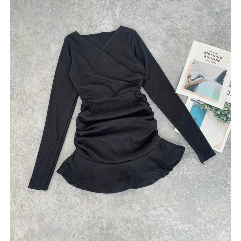 [Xs,S,M,L] Đầm body nhún đuôi cá hình thật | BigBuy360 - bigbuy360.vn
