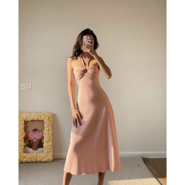 SET ĐẦM BODY KÈM KHOÁC LEN TĂM SET VÁY XOÈ KHOEN NGỰC KT💕GIMI