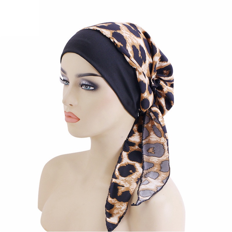 Mũ Turban Trùm Đầu Chất Liệu Co Giãn Phong Cách Turban Dành Cho Nữ