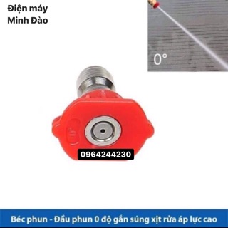 Béc phun- Đầu béc 0,15,25,40 độ gắn súng xịt rửa của máy rửa xe áp lực cao.