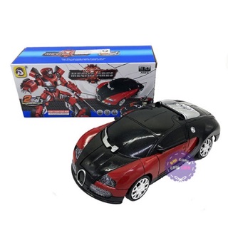 Hộp đồ chơi xe Bugatti biến hình Robot Mecha Ares