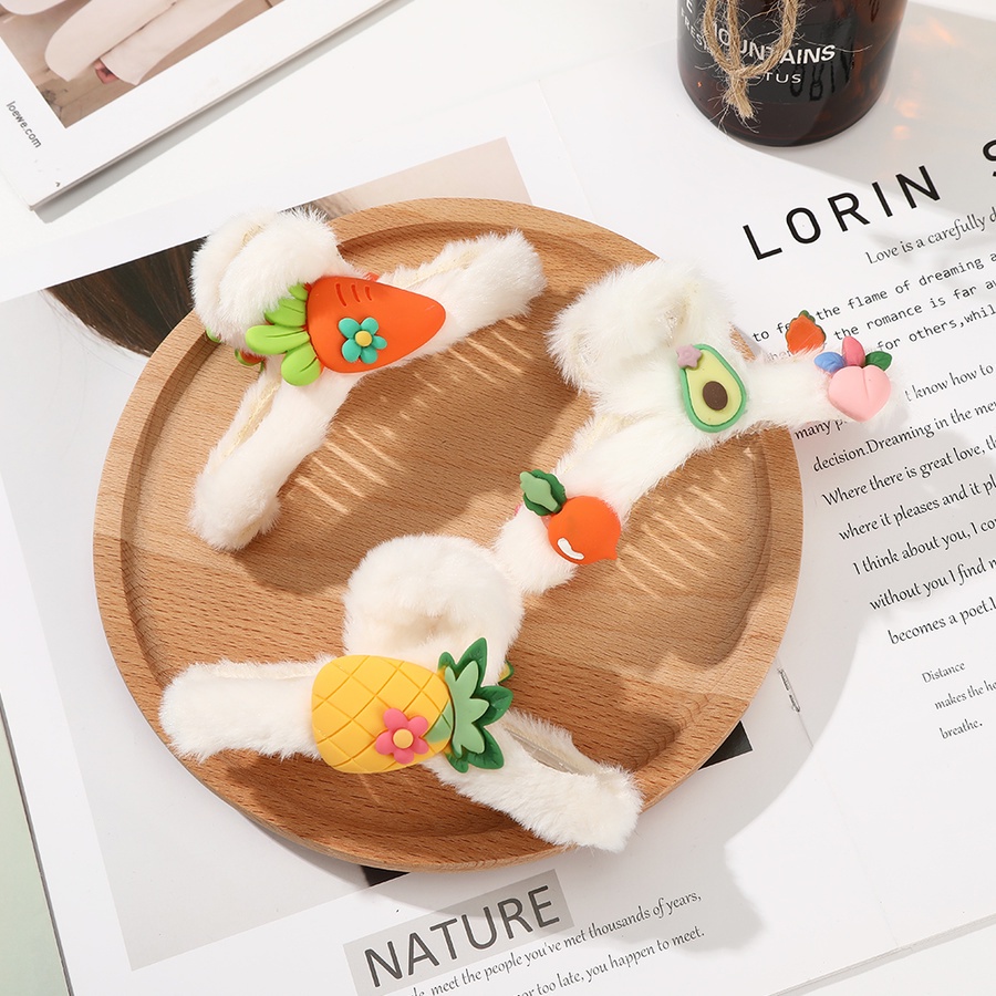 Kẹp tóc hình trái cây dễ thương cho nữ