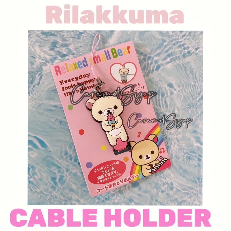 Dụng Cụ Quấn Dây Cáp Hình Rilakkuma Korilakkuma Cho Android iPhone