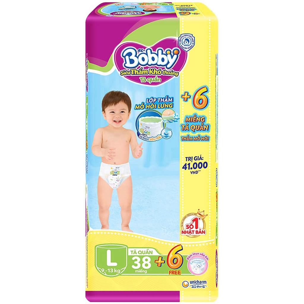 [tặng 6 miếng] TÃ Quần Boby  đủ size  S54+6 , M42+6 , L38+6 , XL34+6 , XXL30+6 , XXXL24+6