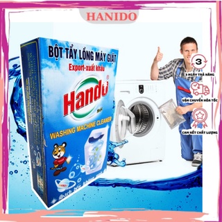 Hộp 2 Gói bột vệ sinh máy giặt,tẩy lồng máy cực mạnh Hando 200g