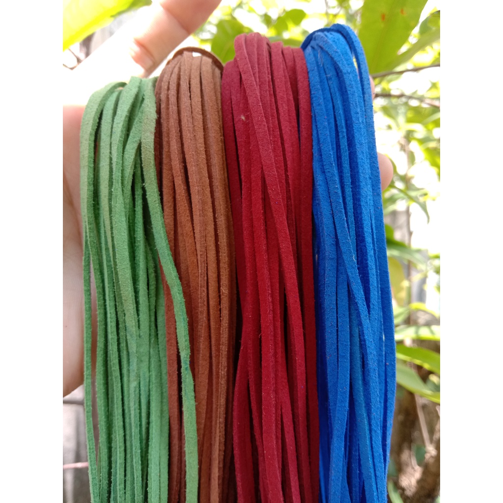 2 mét dây da lộn 3mm dùng trang trí, làm vòng tay vòng cổ làm nguyên liệu handmade