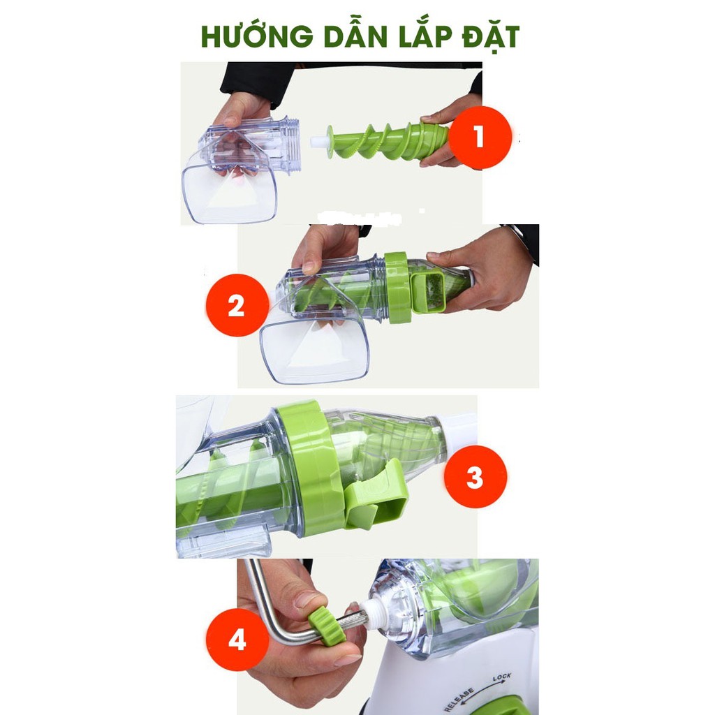 Máy xay ép trái cây bằng tay Manual Juicer Chính Hãng