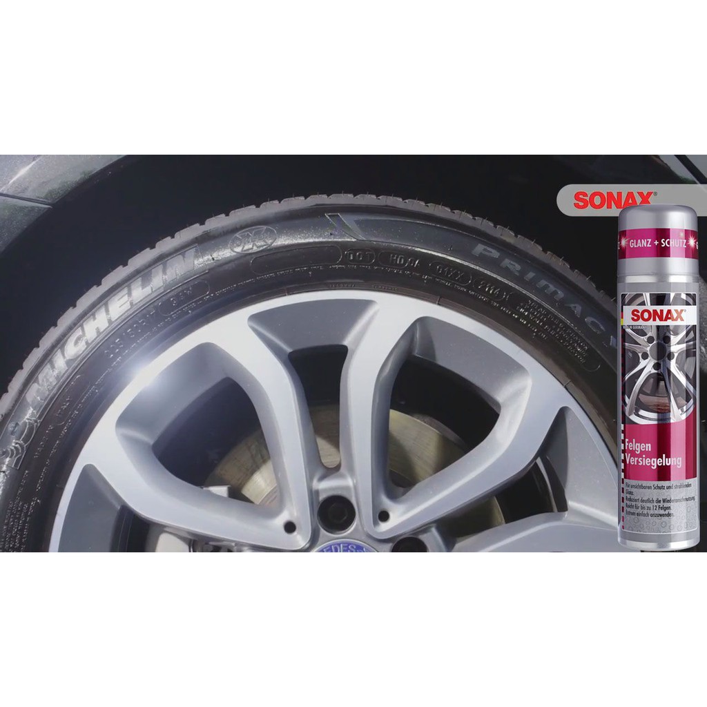 Chai xịt phủ chống thấm bảo vệ vành mâm xe Sonax Wheel Rim Coating