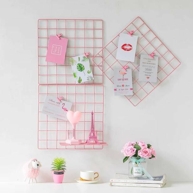 KHUNG LƯỚI DECOR TRANG TRÍ PHÒNG NGỦ SIÊU XINH 35x35 và 35x45