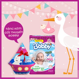 [Lựa chọn quà] Miếng lót sơ sinh Bobby Newborn 1 64 miếng hoặc 108 miếng